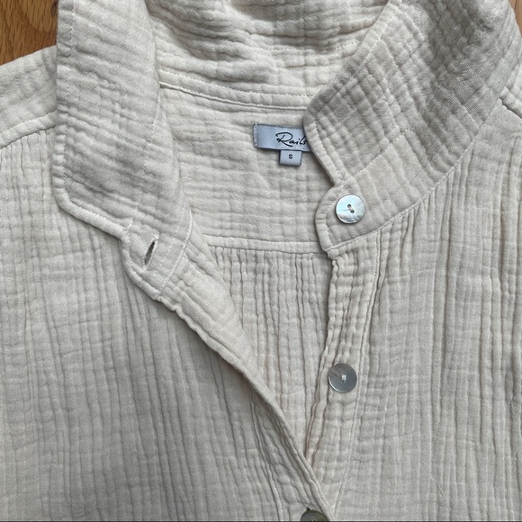 Rails Textured Cotton Midi Sheath Dress with side slits - Picture 4 of 8